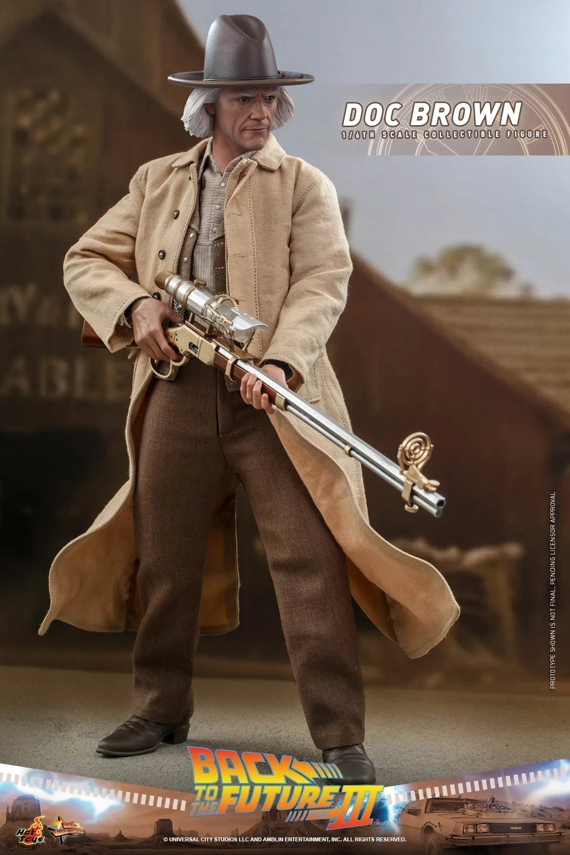 Doc Brown: Back To The Future Part III: MMS617 Hot Toys