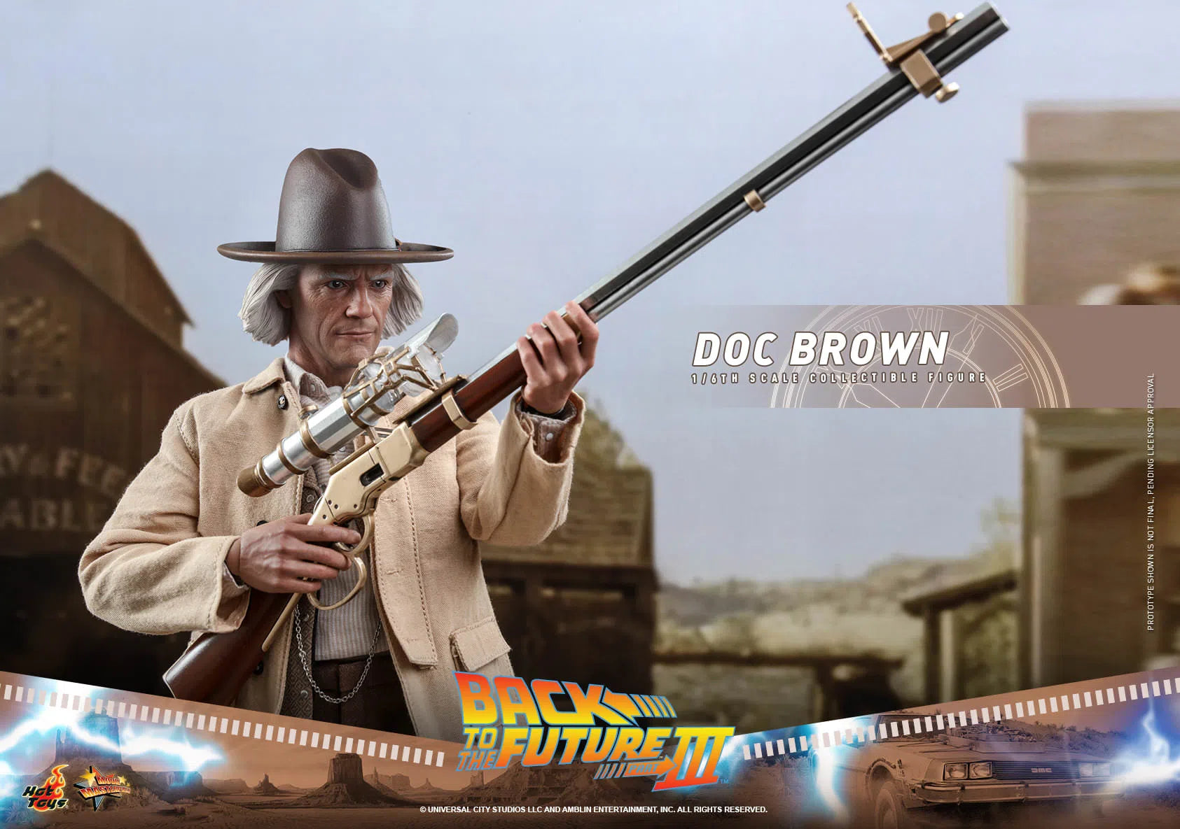 Doc Brown: Back To The Future Part III: MMS617 Hot Toys