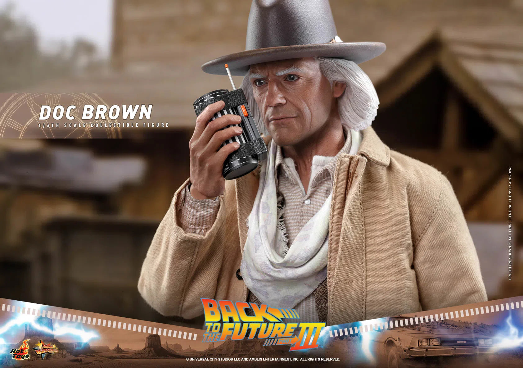 Doc Brown: Back To The Future Part III: MMS617 Hot Toys