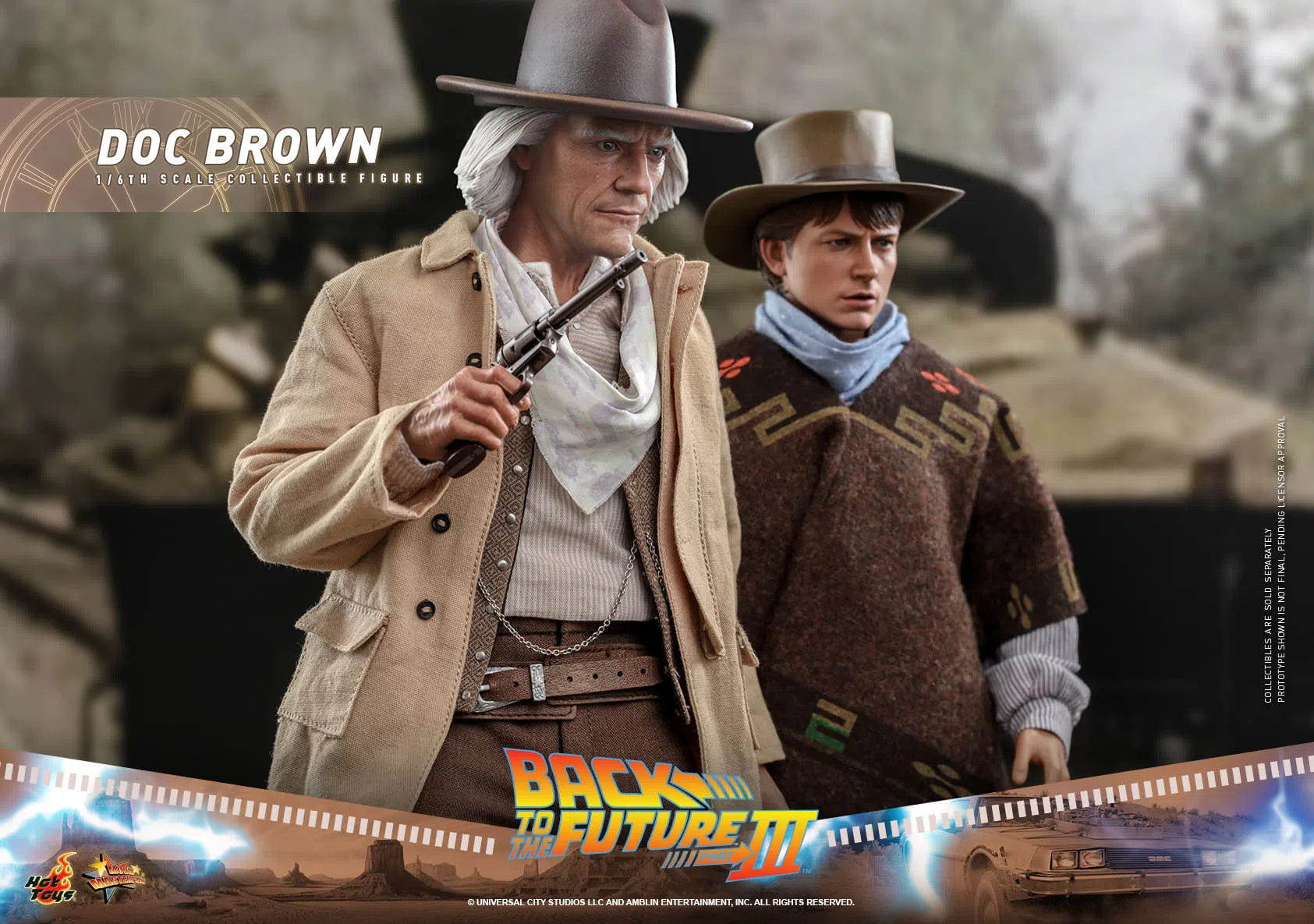 Doc Brown: Back To The Future Part III: MMS617 Hot Toys