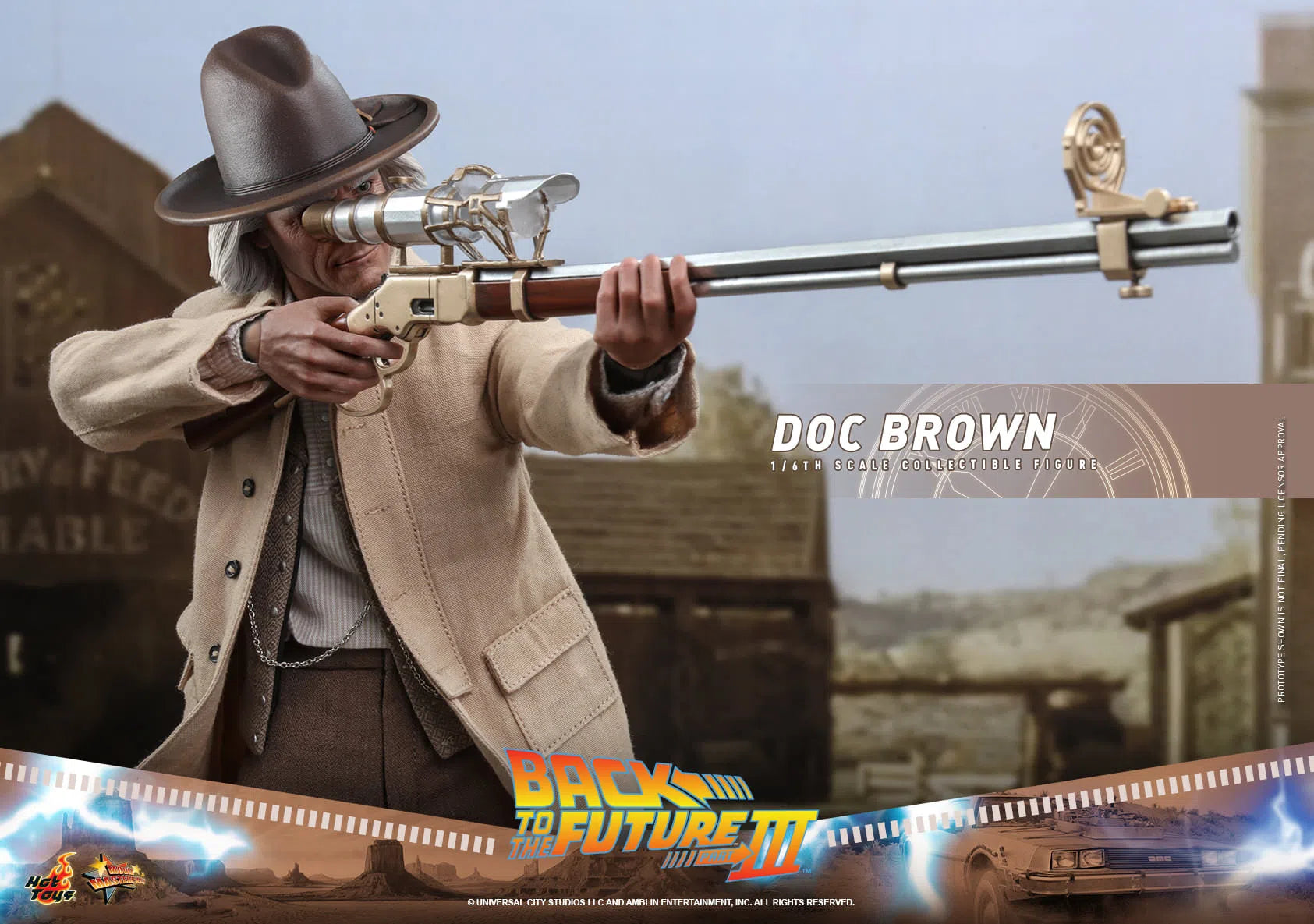 Doc Brown: Back To The Future Part III: MMS617 Hot Toys