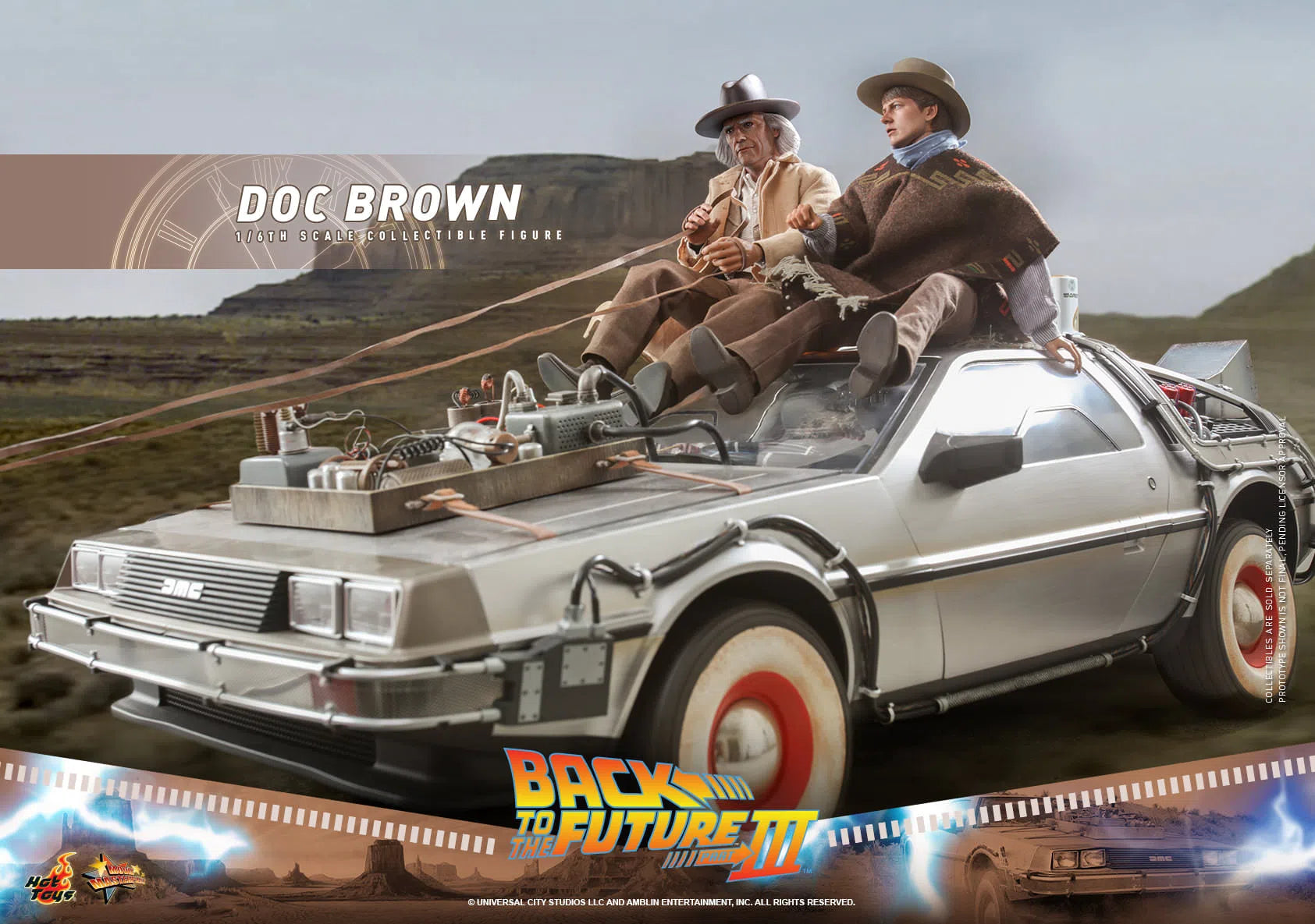 Doc Brown: Back To The Future Part III: MMS617 Hot Toys