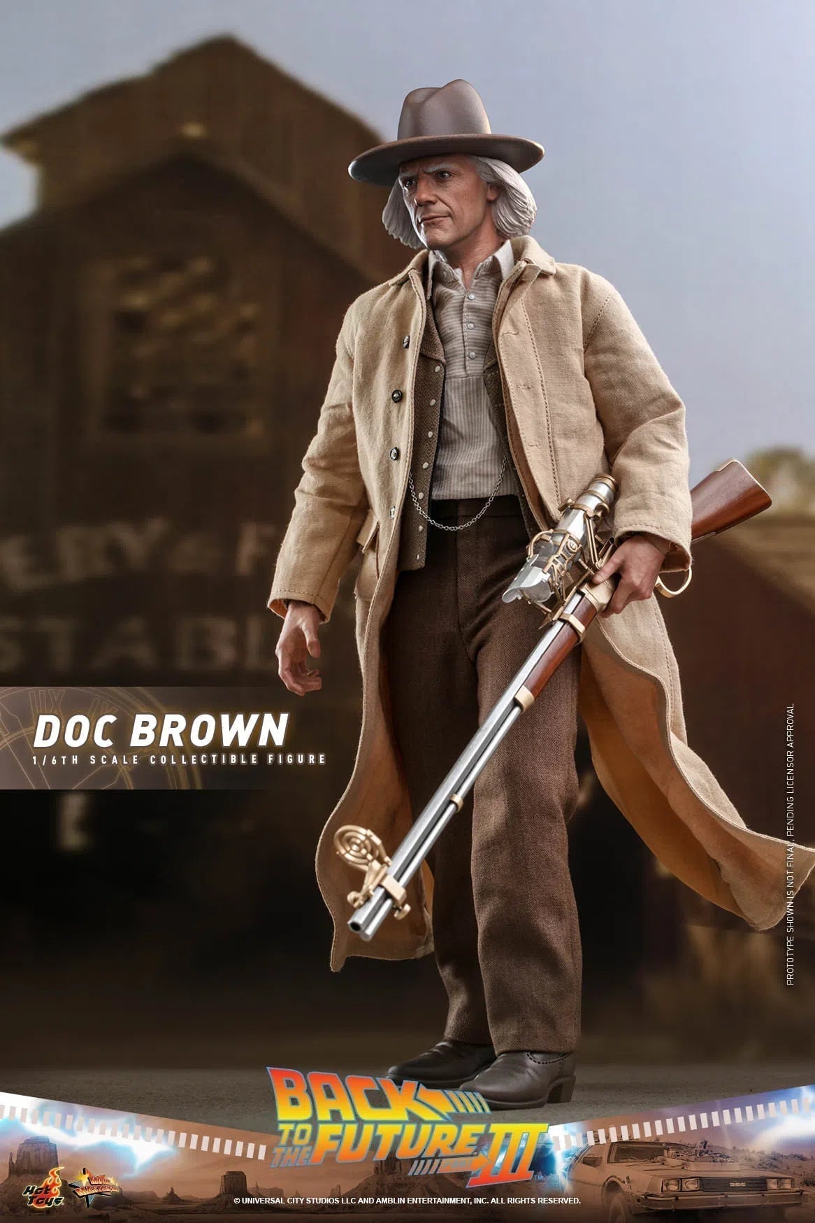 Doc Brown: Back To The Future Part III: MMS617 Hot Toys