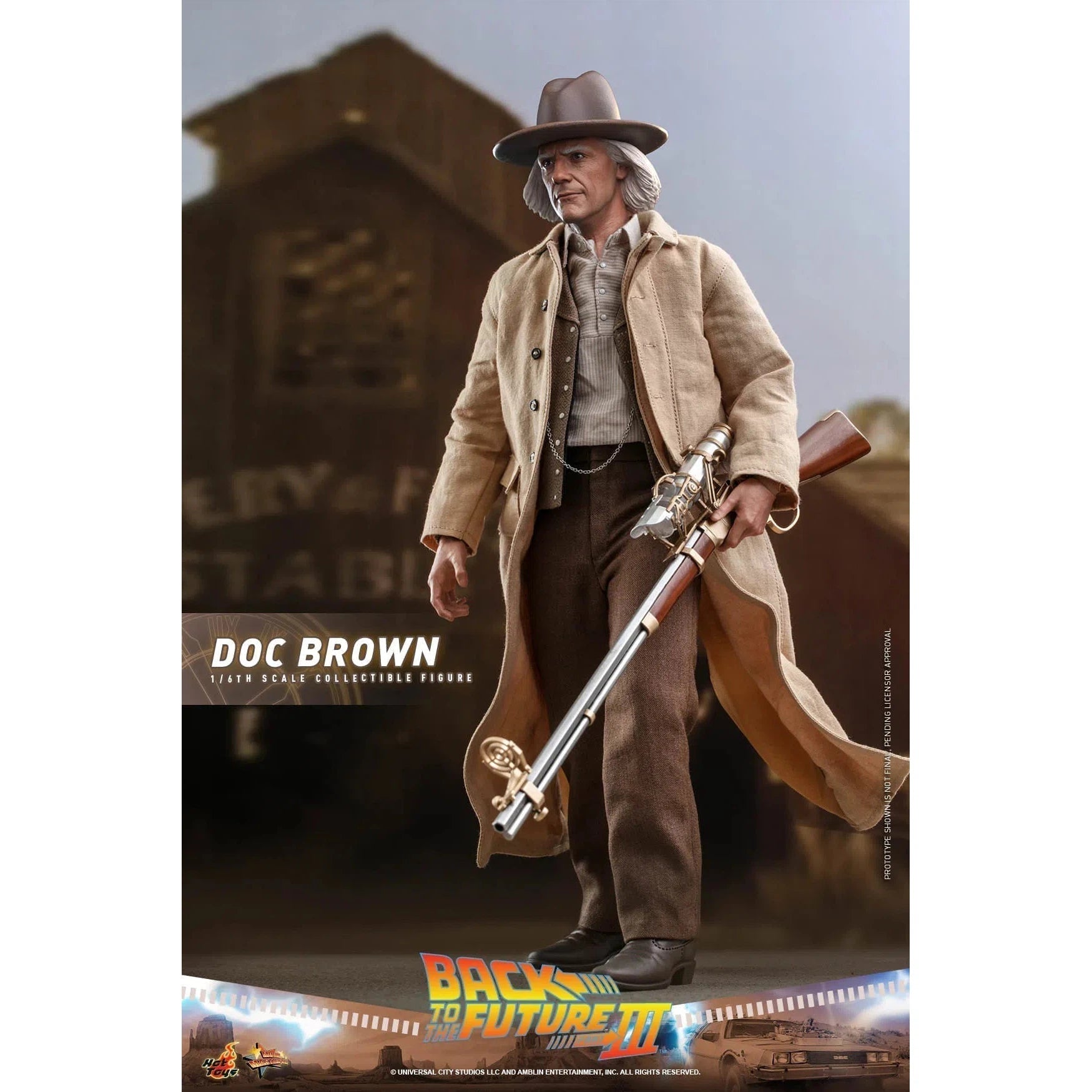 Doc Brown: Back To The Future Part III: MMS617 Hot Toys