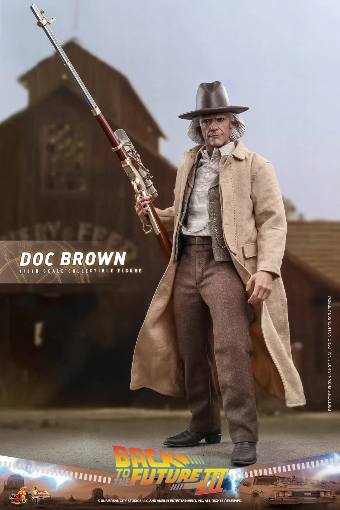 Doc Brown: Back To The Future Part III: MMS617 Hot Toys