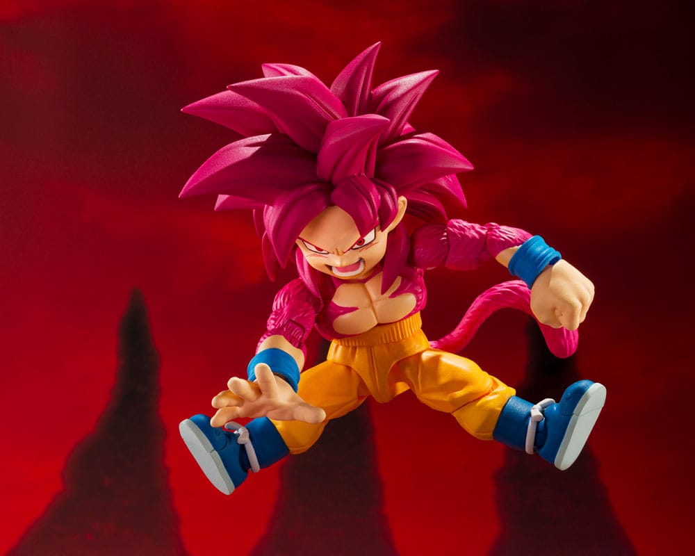 Dragon Ball Daima S.H.Figuarts Action FigureSuper Saiyan Level 4 Son Goku (mini) - Bandai Tamashii Nations Action Figures