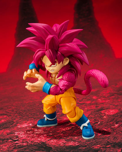 Dragon Ball Daima S.H.Figuarts Action FigureSuper Saiyan Level 4 Son Goku (mini) - Bandai Tamashii Nations Action Figures