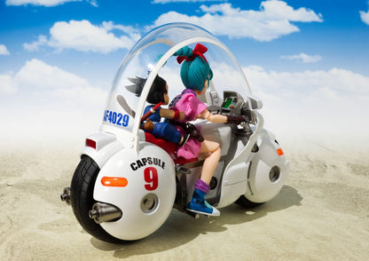 Dragon Ball S.H. Figuarts Vehicle with Figure Bulma's Motorcycle Hoipoi Capsule No. 9 - Bandai Tamashii Nations Vehicles