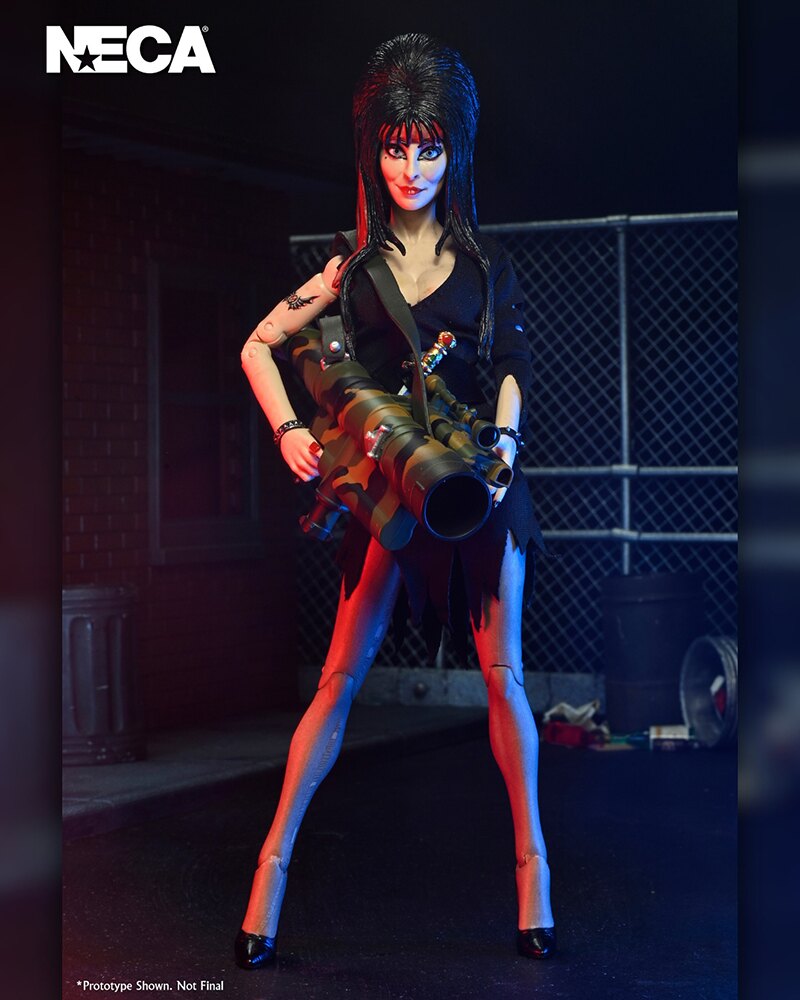 Elvira: Mistress Of The Dark: Commando Elvira: 8" Clothed Action Figure