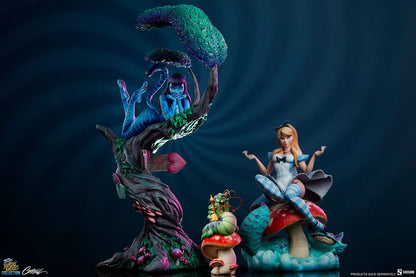 Fairytale Fantasies Collection: Lady Cheshire Cat (Deluxe Edition): Statue - Sideshow Collectibles Statue
