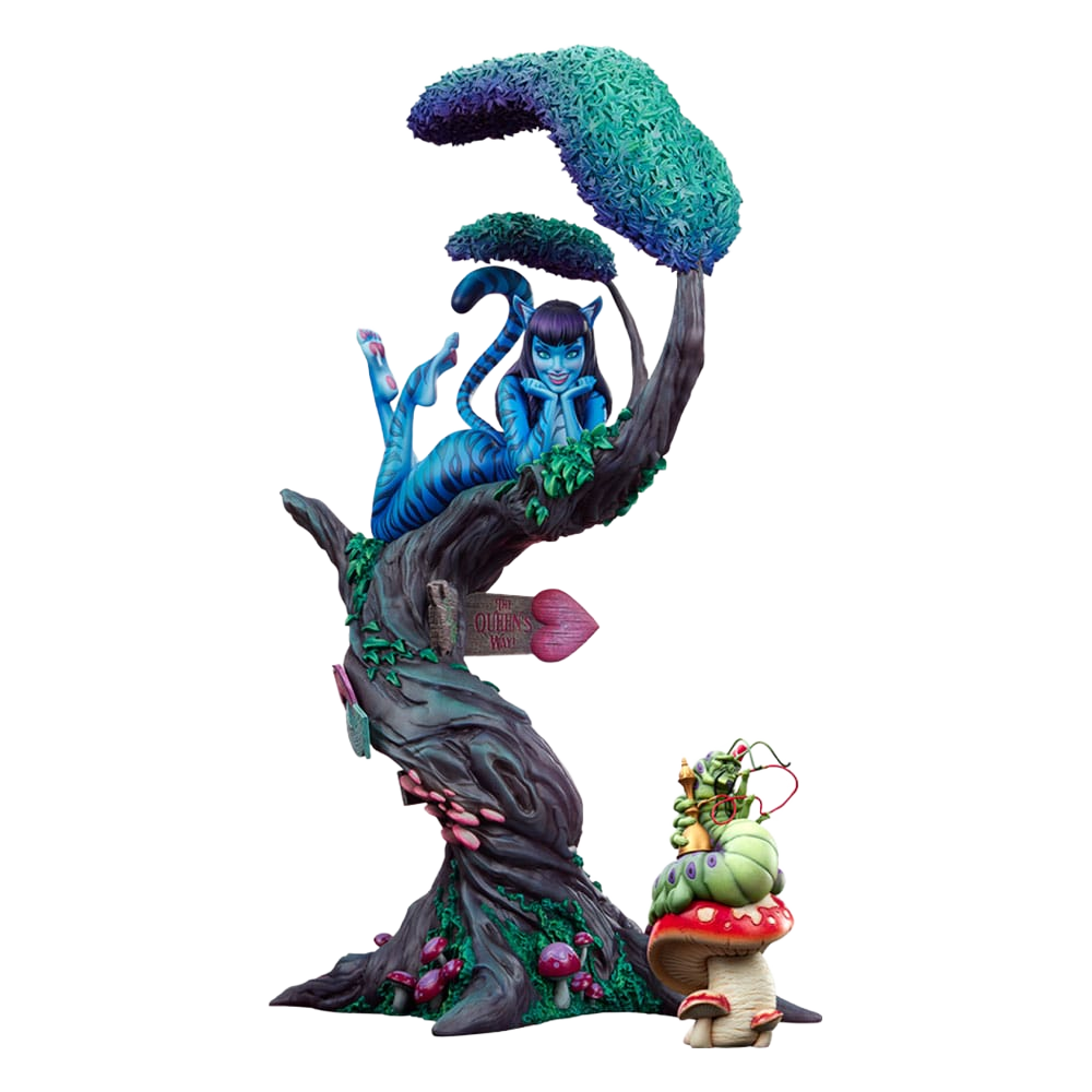 Fairytale Fantasies Collection: Lady Cheshire Cat (Deluxe Edition): Statue - Sideshow Collectibles Statue