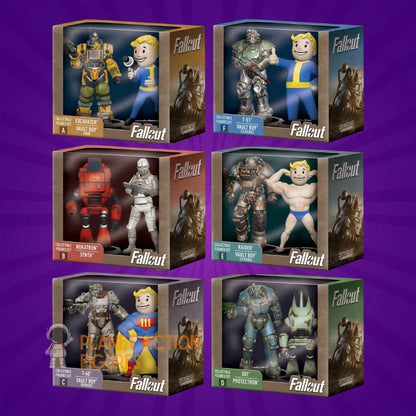 Fallout: All Six 2 Packs Including Buildable Deathclaw: 3" Mini Figure Sets Syndicate Collectibles