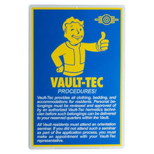 Fallout Metal Sign Procedures - Trick Or Treat Studios Home & Decor