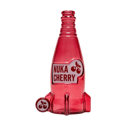 Fallout: Nuka Cola Cherry Glass Bottle & Caps - DEVplus Action Figures