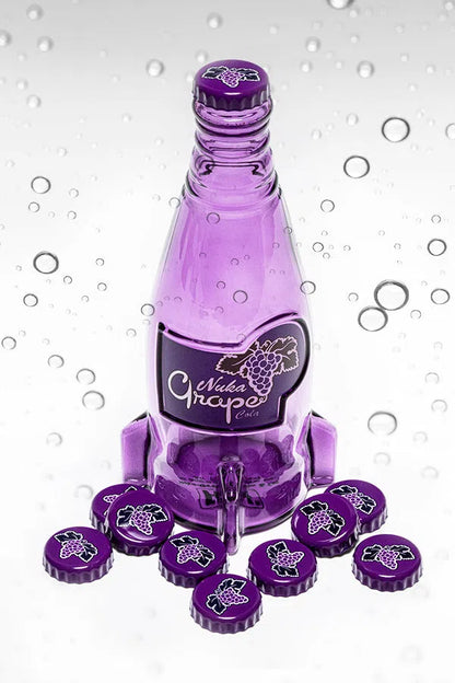 Fallout: Nuka Cola Grape Glass Bottle & Caps - DEVplus Action Figure