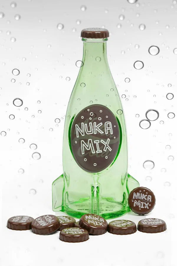 Fallout: Nuka Cola Mix Glass Bottle & Caps by DEVplus – Action Figure, [scale], UK stockist Planet Action Figures
