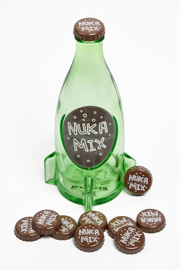 Fallout: Nuka Cola Mix Glass Bottle & Caps by DEVplus – Action Figure, [scale], UK stockist Planet Action Figures