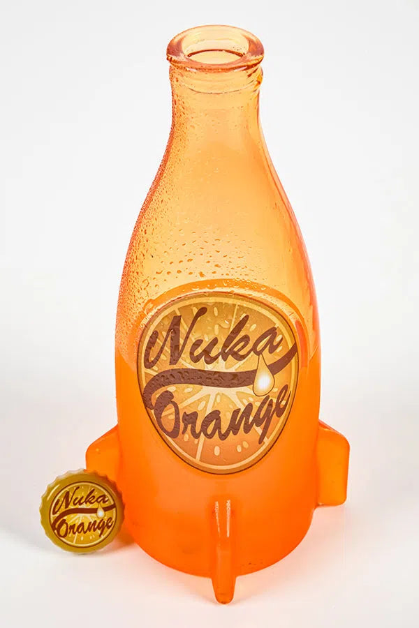 Fallout: Nuka Cola Orange Glass Bottle & Caps DPI