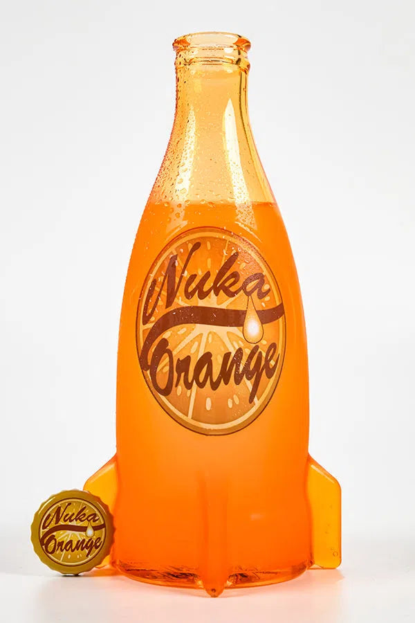 Fallout: Nuka Cola Orange Glass Bottle & Caps DPI