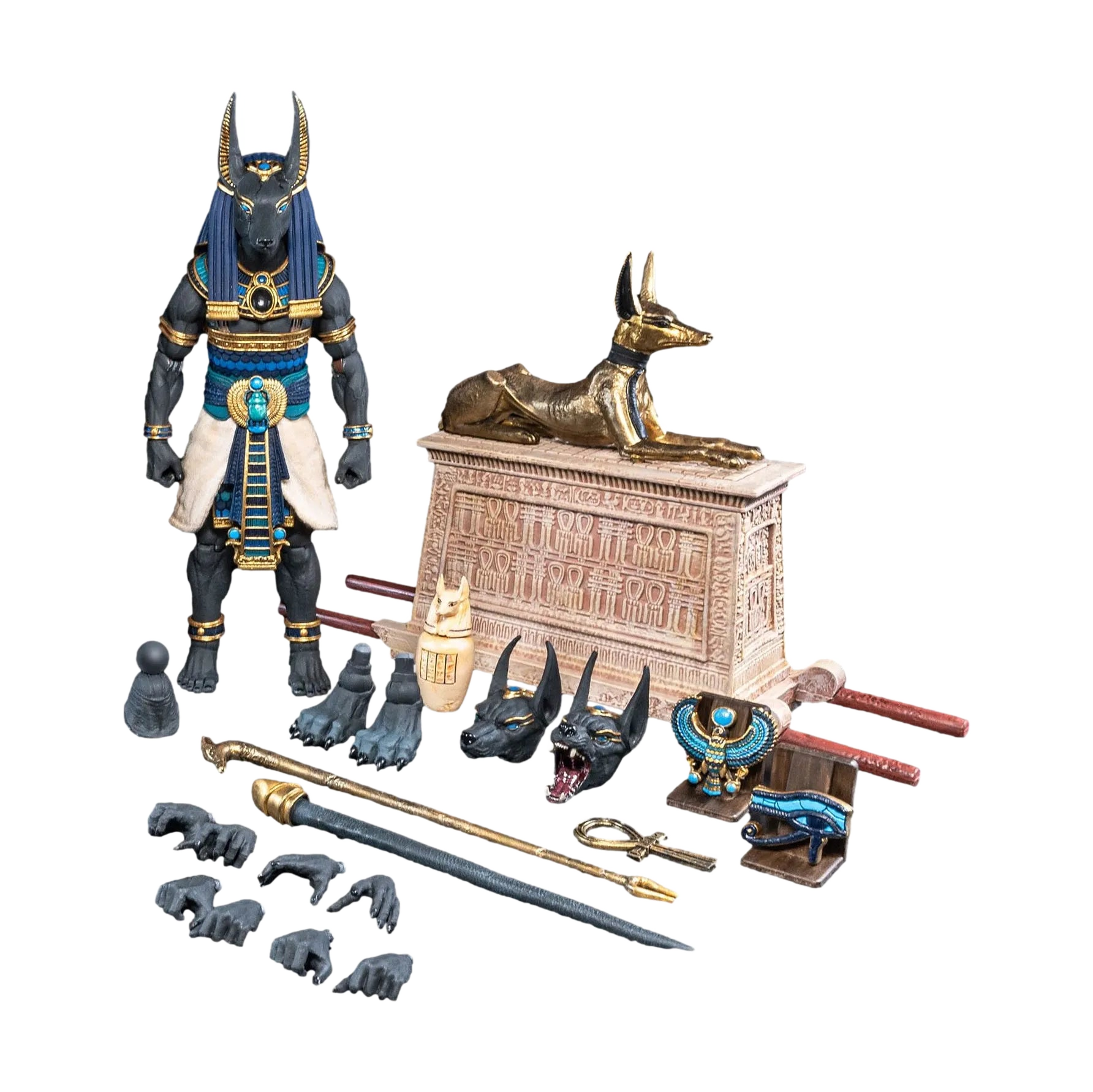 Figura Obscura: Anubis (Black and Blue Ver): Action Figure - Four Horsemen Action Figures