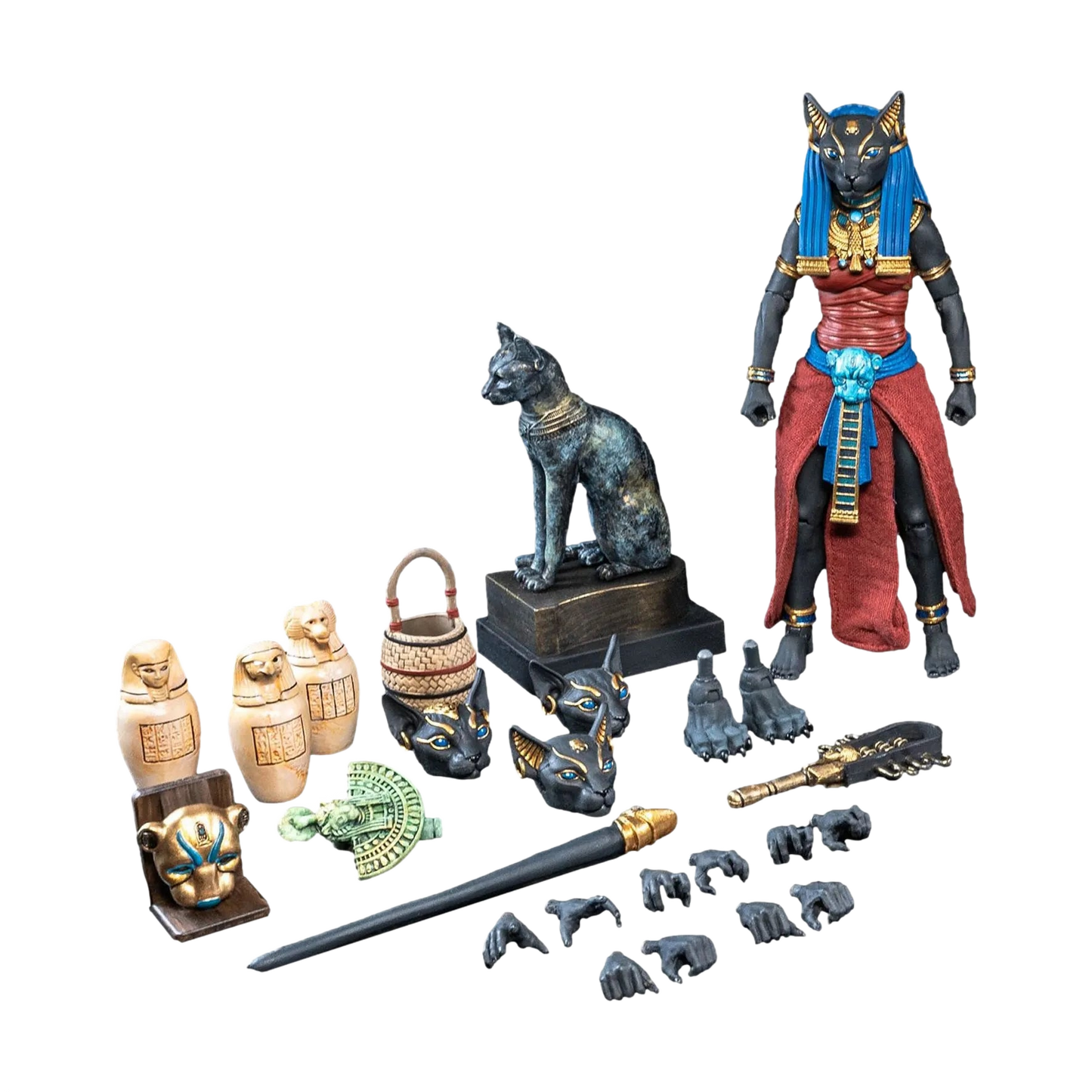 Figura Obscura: Bastet (Black and Red Ver): Action Figure - Four Horsemen Action Figures