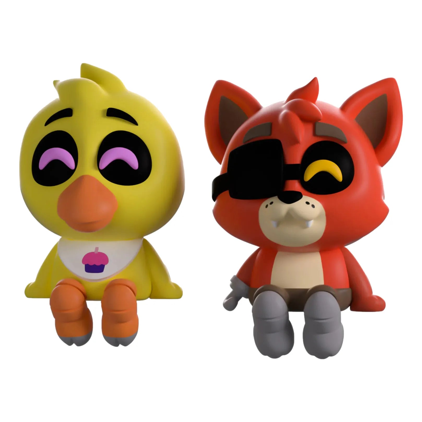 Five Nights at Freddy's: Chica & Foxy Monitor Buddiez: Vinyl Figures: YouTooz by YouTooz – Vinyl Figure, [scale], UK stockist Planet Action Figures