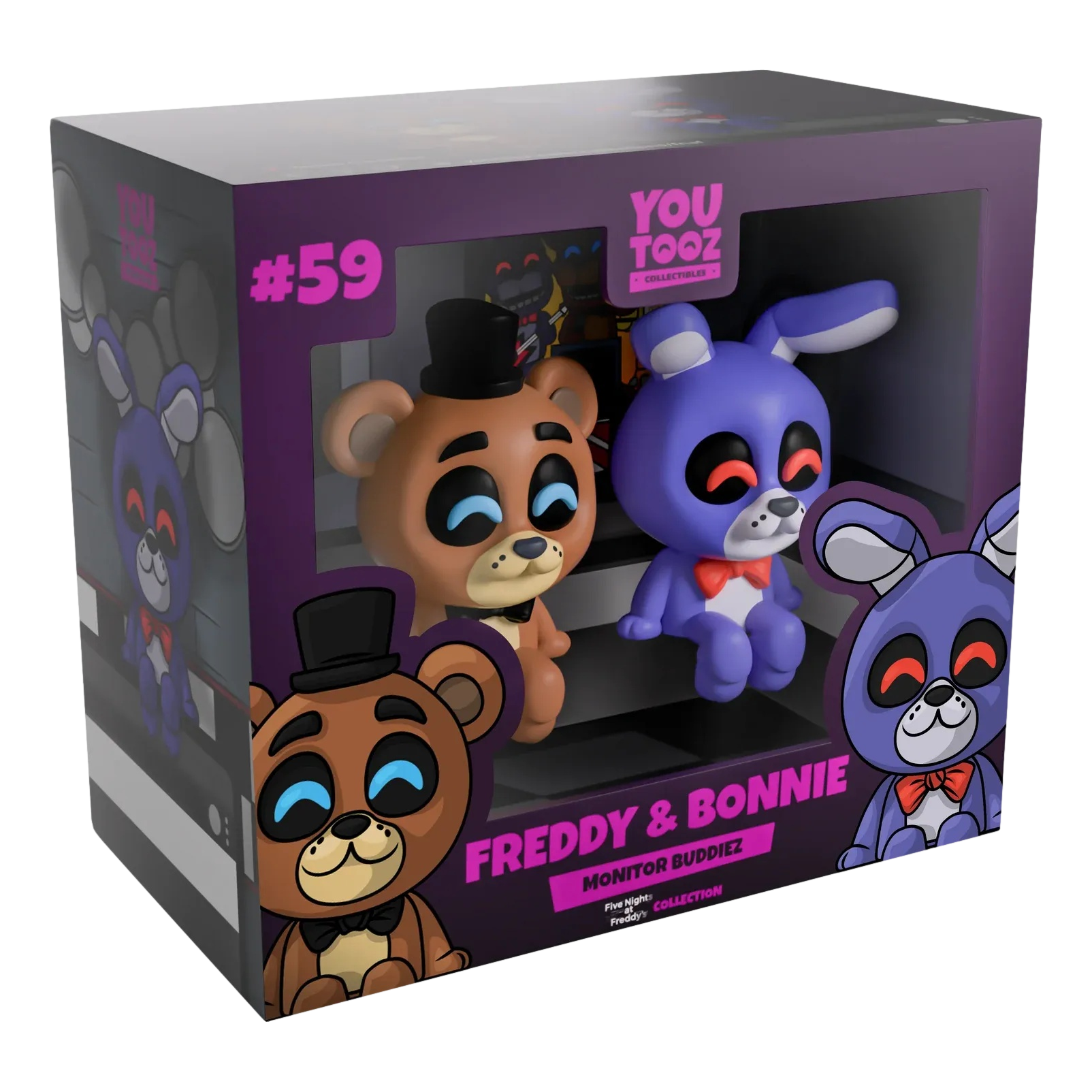 Five Nights at Freddy's: Freddy & Bonnie Monitor Buddiez: Vinyl Figures: YouTooz by YouTooz – Vinyl Figure, [scale], UK stockist Planet Action Figures