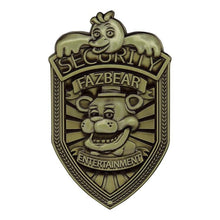 Five Nights at Freddy's Security Badge Antique Brass Edition Replica - FaNaTtiK Desktop Collectible