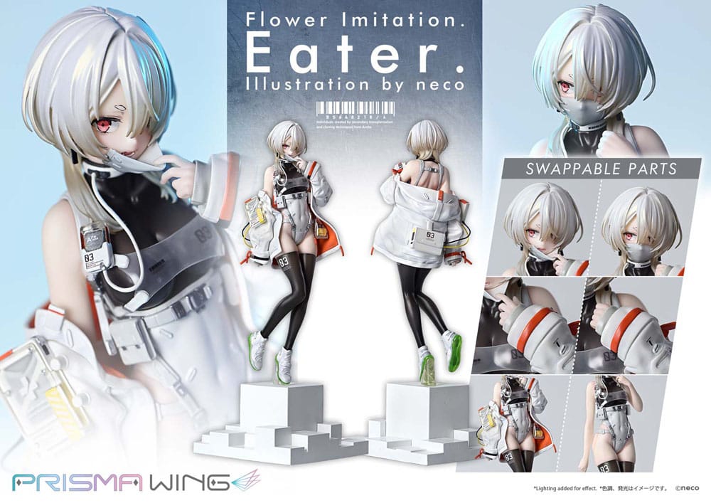 Flower Imitation Prisma Wing PVC Statue 1/7 Eater Illustration by neco 32 cm - Prime 1 Studio Statues