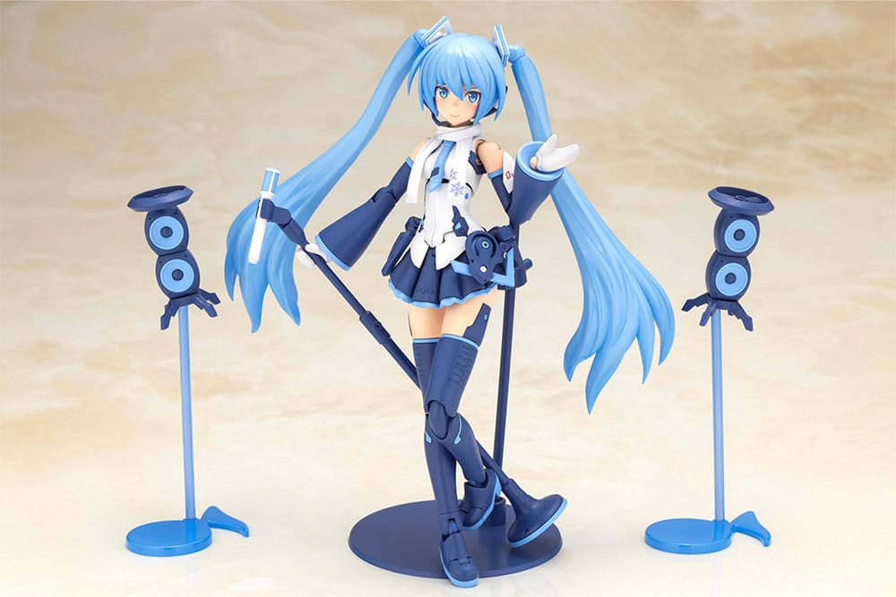 Frame Arms Girl x Hatsune Miku Plastic Model Kit Frame Music Girl Snow Miku Another Color Ver. 15 cm - Kotobukiya Model Kits