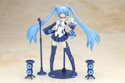 Frame Arms Girl x Hatsune Miku Plastic Model Kit Frame Music Girl Snow Miku Another Color Ver. 15 cm - Kotobukiya Model Kits