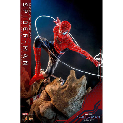 Friendly Neighborhood Spider-Man: Deluxe: Spider-Man No Way Home: MMS662 - Hot Toys Action Figure