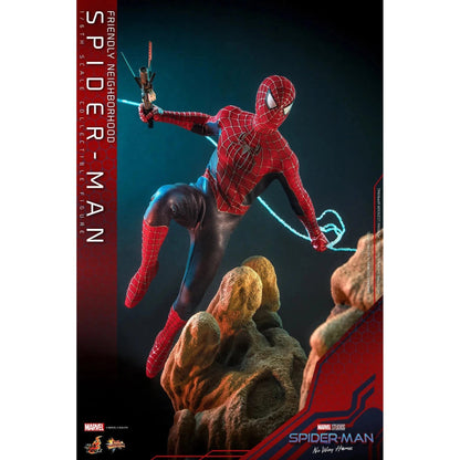 Friendly Neighborhood Spider-Man: Deluxe: Spider-Man No Way Home: MMS662 - Hot Toys Action Figure