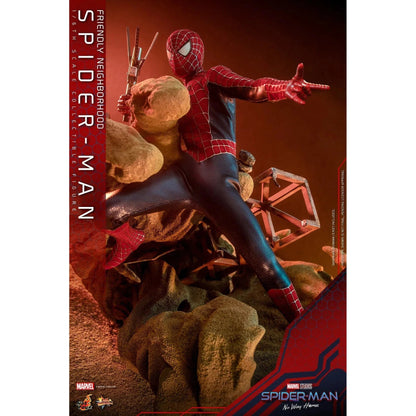 Friendly Neighborhood Spider-Man: Deluxe: Spider-Man No Way Home: MMS662 - Hot Toys Action Figure
