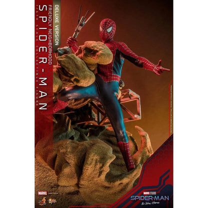 Friendly Neighborhood Spider-Man: Deluxe: Spider-Man No Way Home: MMS662 - Hot Toys Action Figure