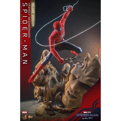 Friendly Neighborhood Spider-Man: Deluxe: Spider-Man No Way Home: MMS662 - Hot Toys Action Figure