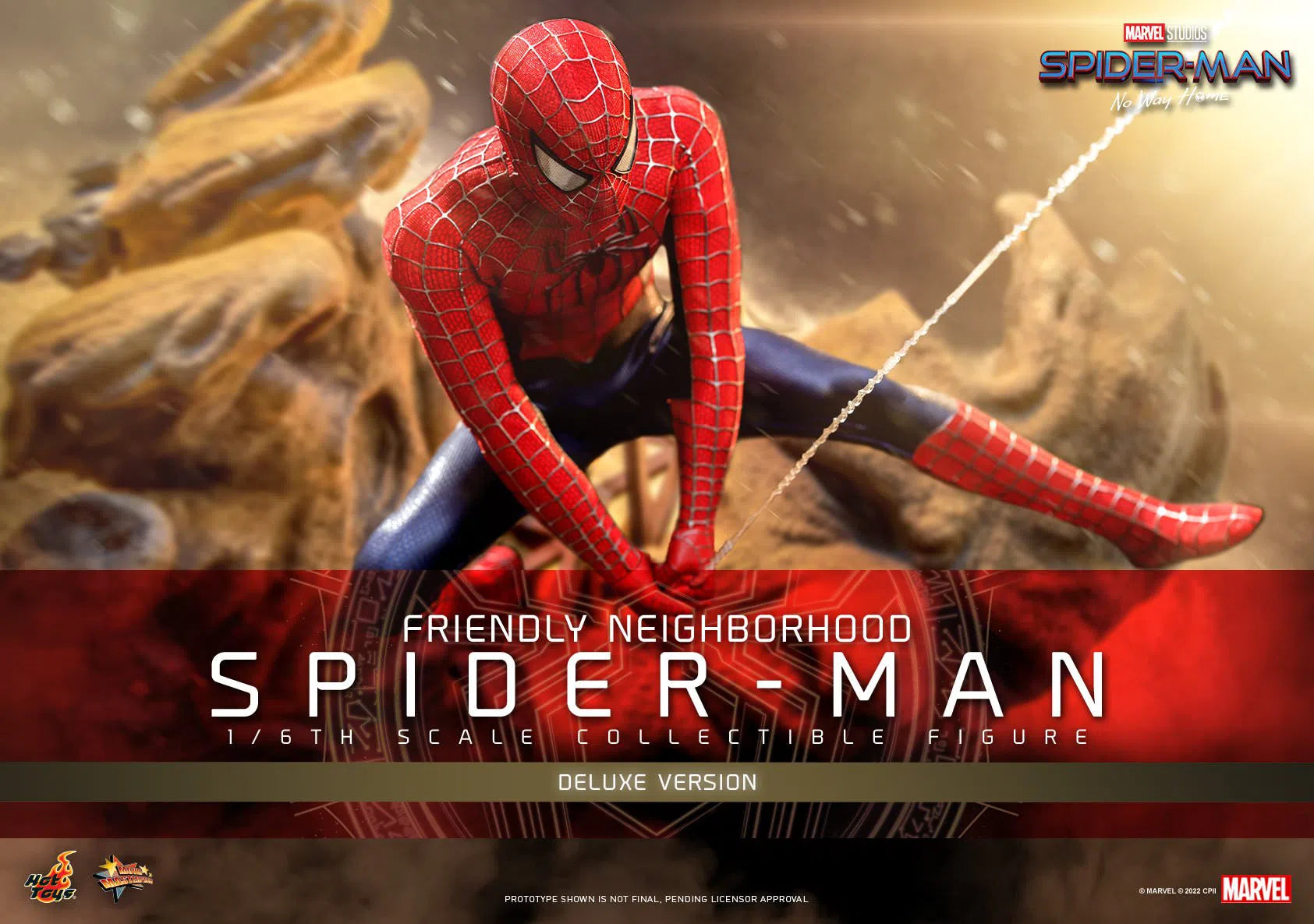 Friendly Neighborhood Spider-Man: Deluxe: Spider-Man No Way Home: MMS662 Hot Toys