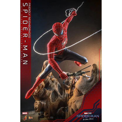 Friendly Neighborhood Spider-Man: Deluxe: Spider-Man No Way Home: MMS662 - Hot Toys Action Figure