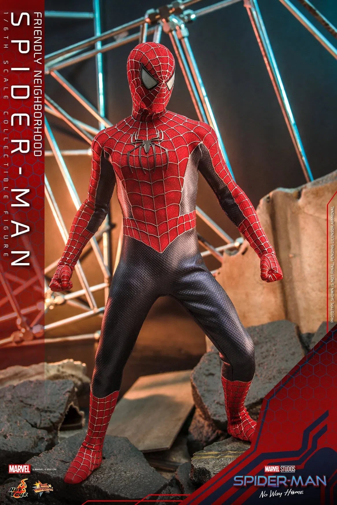 Friendly Neighborhood Spider-Man: Spider-Man No Way Home: MMS661 Hot Toys