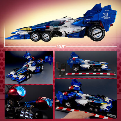 Future GPX Cyber Formula Variable Action Hi-SPEC United Future GPX Cyber Formula Super Asurada 01 - ThreeZero Diecast Figure