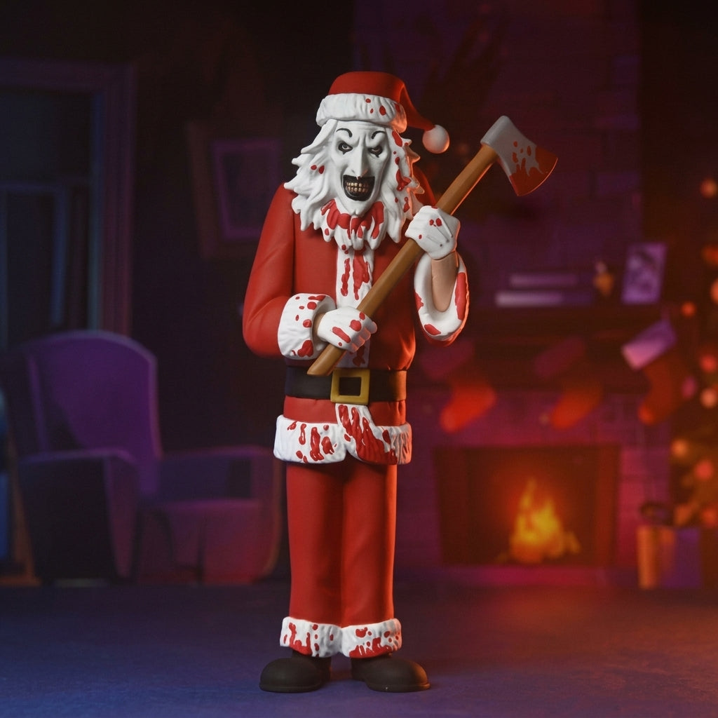 NECA Terrifier 3 Toony Terrors Art the Clown (Bloody Santa Suit) Figure - product gallery image 12 of 12