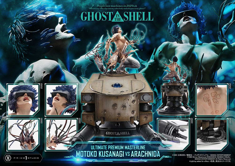Ghost in the Shell: Motoko Kusanagi vs Arachnida (Bonus Ver.): Ultimate Premium Masterline 1/4 Scale Statue - Prime 1 Studio Statues