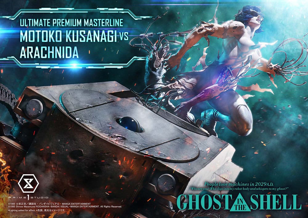 Ghost in the Shell: Motoko Kusanagi vs Arachnida: Ultimate Premium Masterline 1/4 Scale Statue - Prime 1 Studio Statues