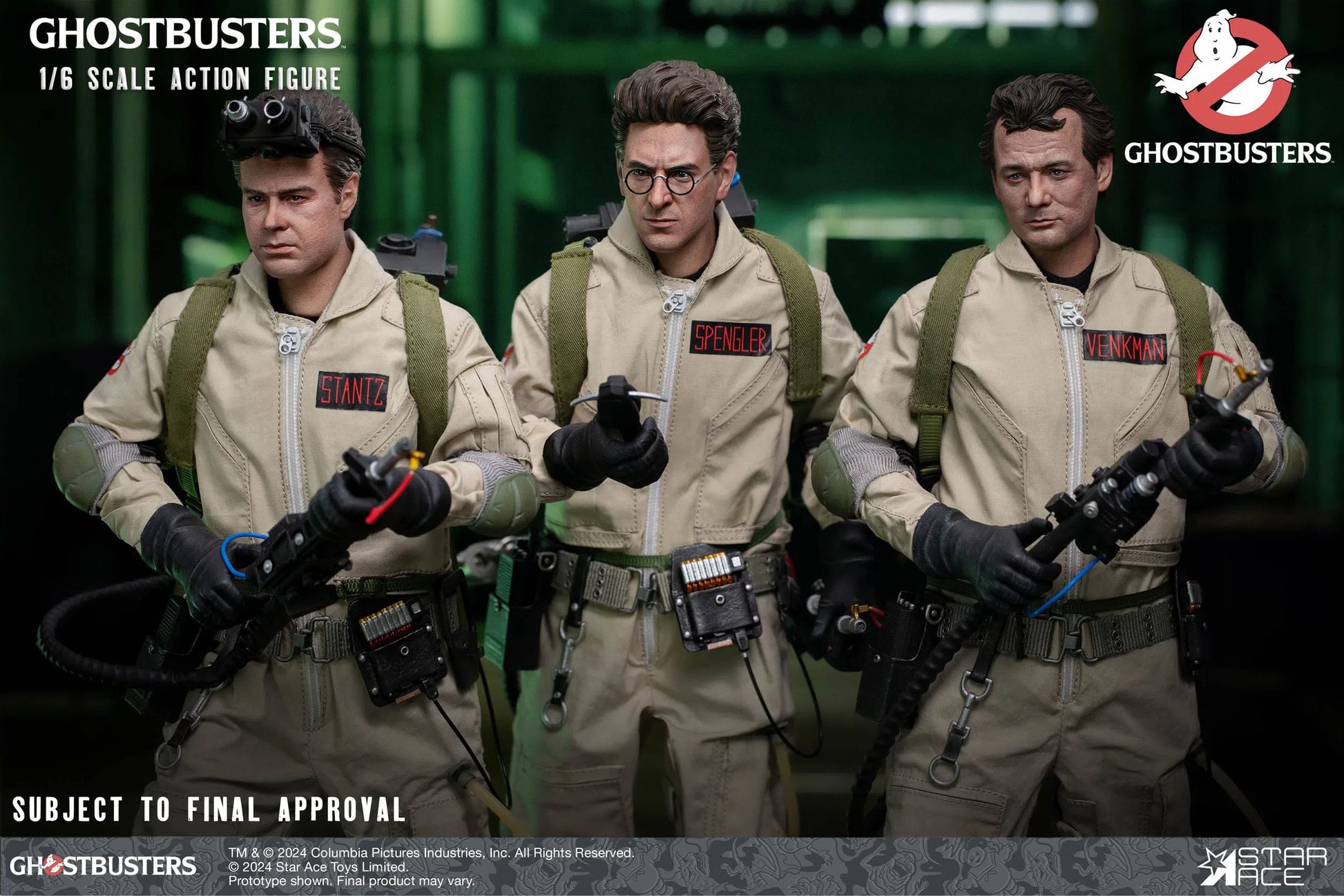 Ghostbusters: 1984: Ray Stantz: Egon Spengler: Peter Venkman: Winston Zeddemore Figures - Star Ace Action Figures