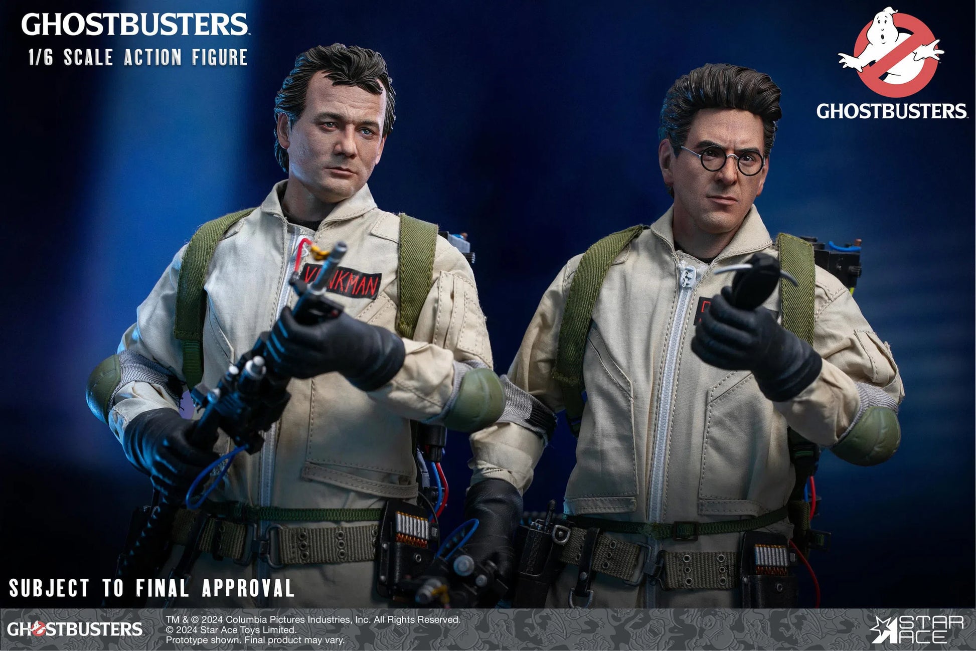 Ghostbusters: 1984: Ray Stantz: Egon Spengler: Peter Venkman: Winston Zeddemore Figures - Star Ace Action Figures