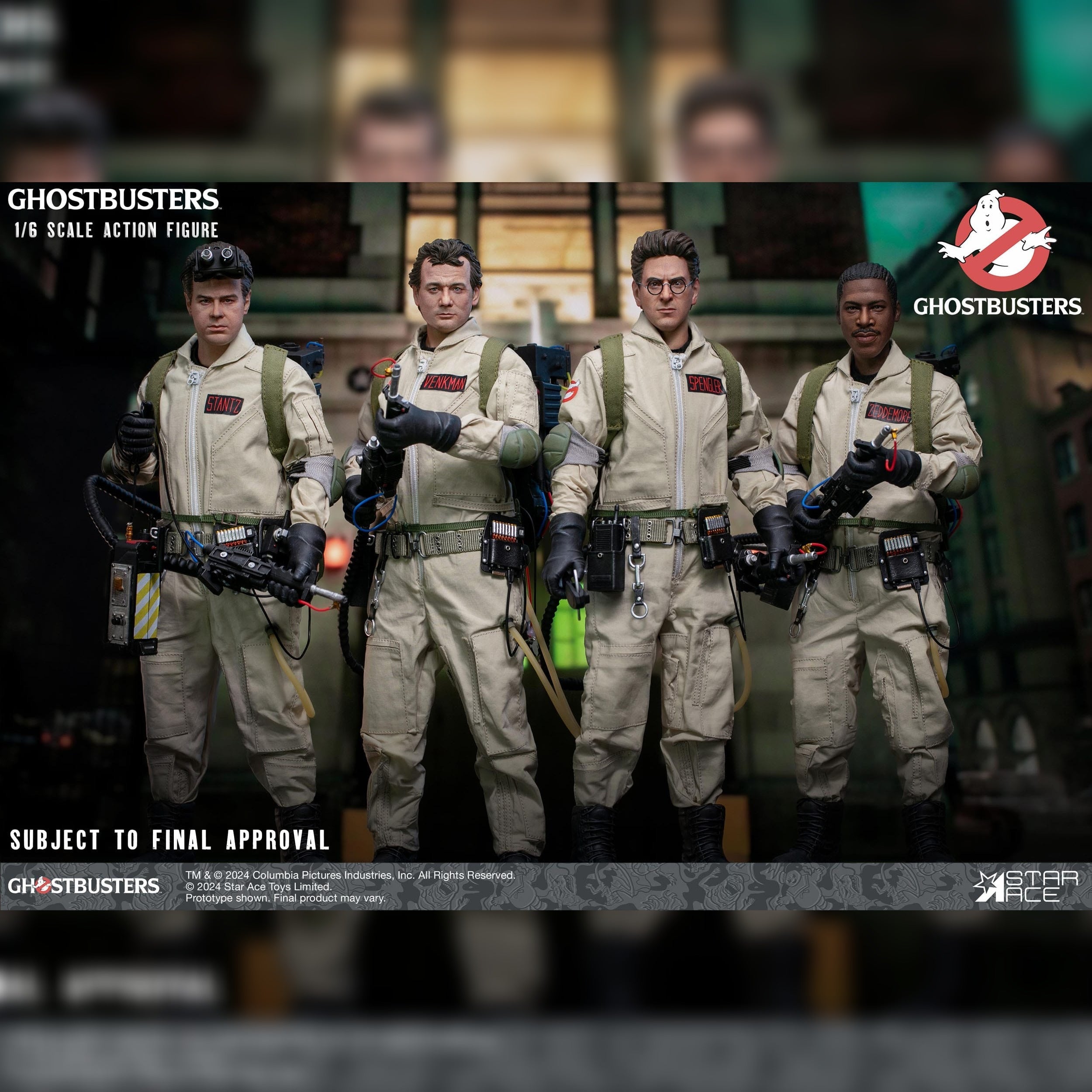 Ghostbusters: 1984: Ray Stantz: Egon Spengler: Peter Venkman: Winston Zeddemore: Sixth Scale Figures Star Ace