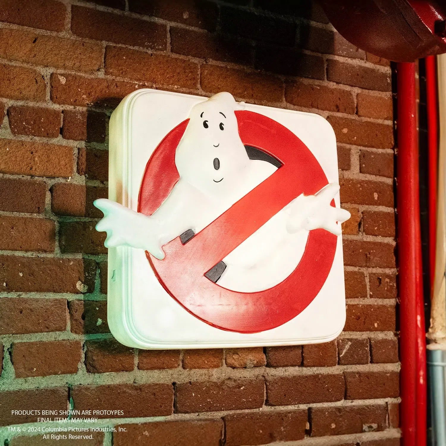 Ghostbusters: No Ghost Light-Up Sign: (1984) Trick Or Treat