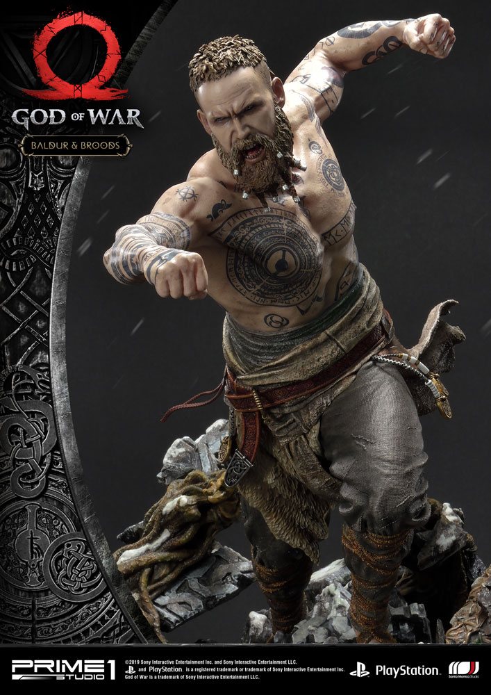 God of War Box Qty 2018 Statue Baldur & Broods 62 cm - Prime 1 Studio Statues