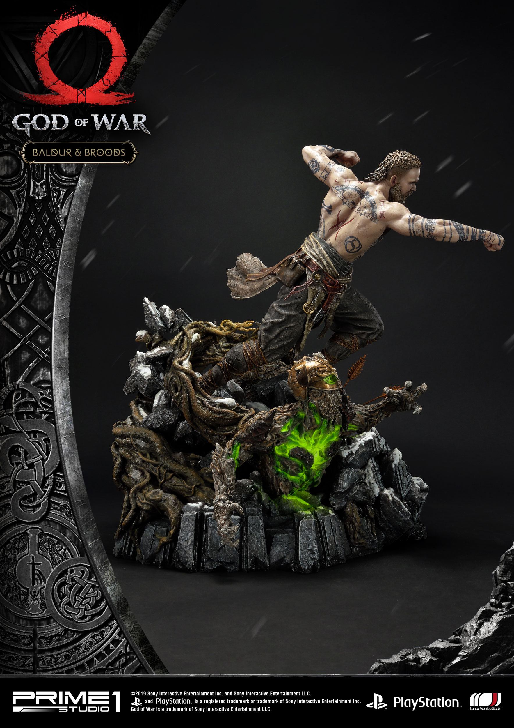 God of War Box Qty 2018 Statue Baldur & Broods 62 cm - Prime 1 Studio Statues