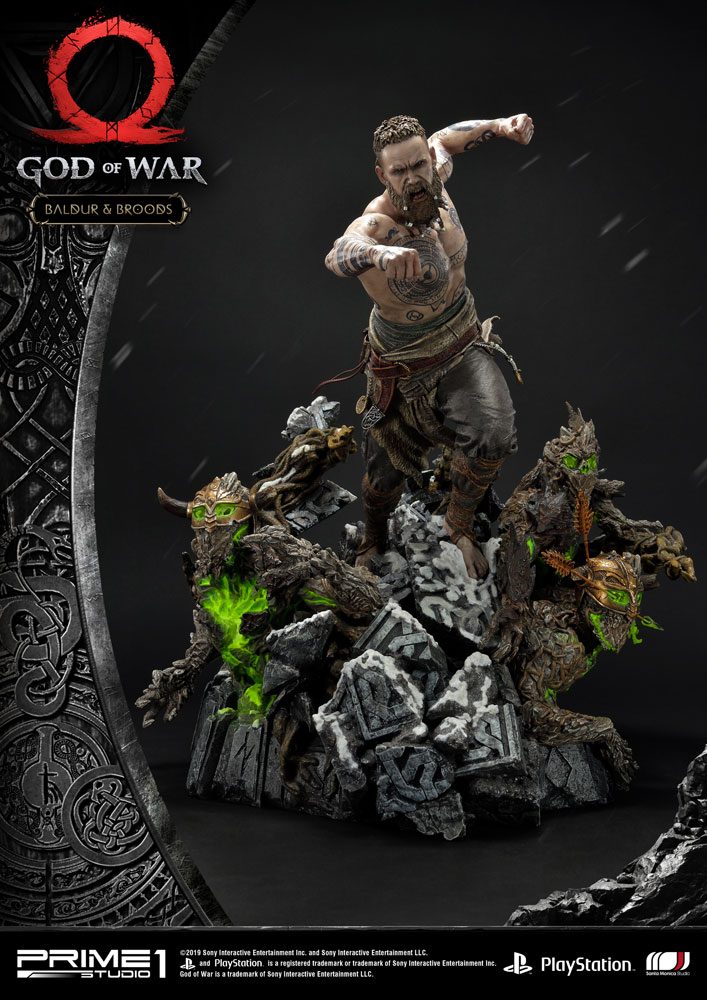 God of War Box Qty 2018 Statue Baldur & Broods 62 cm - Prime 1 Studio Statues